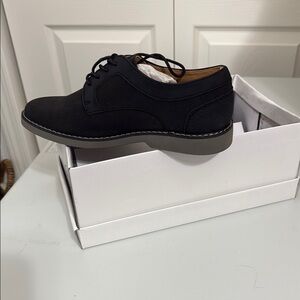 Steve Madden Kids Black Lace-Up Dress Shoes